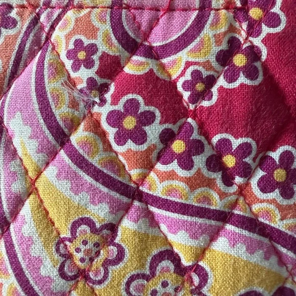 Vera Bradley Pink and Yellow Paisley Wallet - Picture 3 of 7